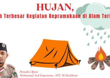 Hujan, Musuh Terbesar Kegiatan Kepramukaan di Alam Terbuka?