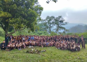 113 Pramuka Penggalang Kwarran Tamansari Mengikuti Latihan Gabungan Penggalang