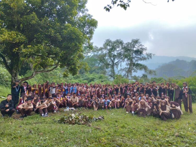 113 Pramuka Penggalang Kwarran Tamansari Mengikuti Latihan Gabungan Penggalang