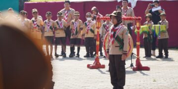 Keseruan Pembukaan Pesta Siaga Binwil Semarang di Ponpes Darul Amanah Kendal