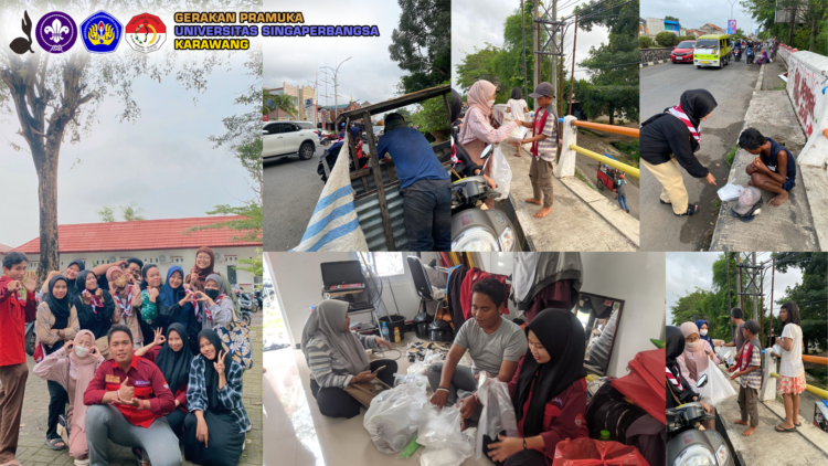 Pramuka Universitas Singaperbangsa Karawang Melaksanakan Program Kerja Racana Menabung