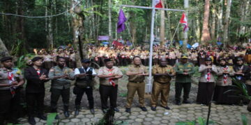 Kwarcab Kota Sorong Sukses Gelar Perkemahan Akbar Hari Baden-Powell dan Raimuna Cabang