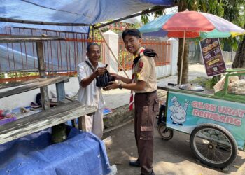 Pramuka SMAN 1 Cepu Gelar Bakti Sosial Sambut Bulan Ramadhan