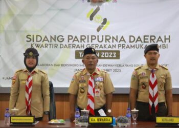 Sidang Paripurna Daerah Kwarda Gerakan Pramuka Jambi Tahun 2023