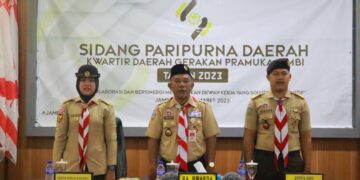 Sidang Paripurna Daerah Kwarda Gerakan Pramuka Jambi Tahun 2023