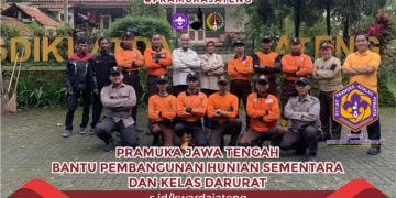 Pramuka Jateng Siap Bantu Cianjur Bangun Huntara dan Kelas Darurat