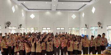 165 Peserta TPG 2023 Tahap 1 Dilepas Ketua Kwarran Cibinong