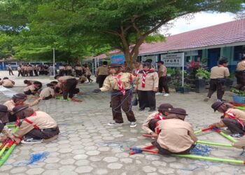 Lomba Tingkat III Pramuka Penggalang Kwarcab OKI di Gelar