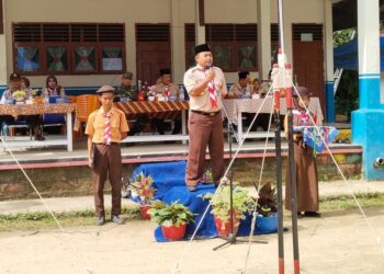 Peringati Hari Baden-Powell, SMPN 4 Rengat Barat Gelar Kemah Blok