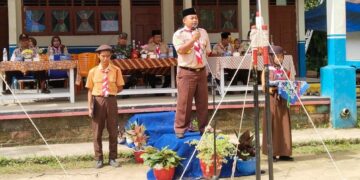 Peringati Hari Baden-Powell, SMPN 4 Rengat Barat Gelar Kemah Blok