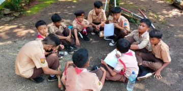 104 Orang Pramuka Penggalang SDN Cipeucang 03 Ikuti LT I