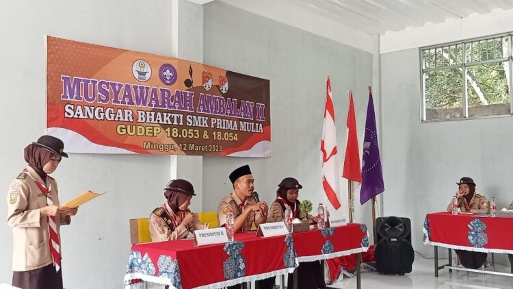 Pramuka SMK Prima Mulia Klapanunggal Sukses Adakan Musyawarah Ambalan