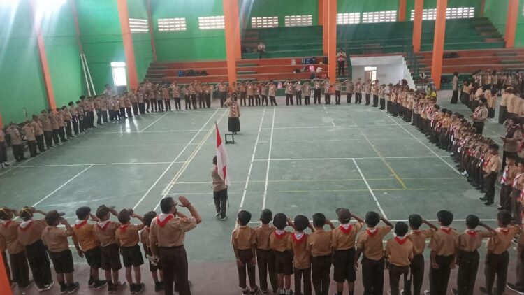 264 Pramuka Siaga Kwarran Gunungsindur Kabupaten Bogor Ikuti Saba Desa