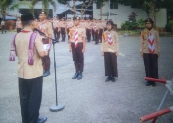 SMK Jateng Pati, Lantik Penegak Bantara & Laksana Baik Putra Maupun Putri