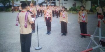 SMK Jateng Pati, Lantik Penegak Bantara & Laksana Baik Putra Maupun Putri