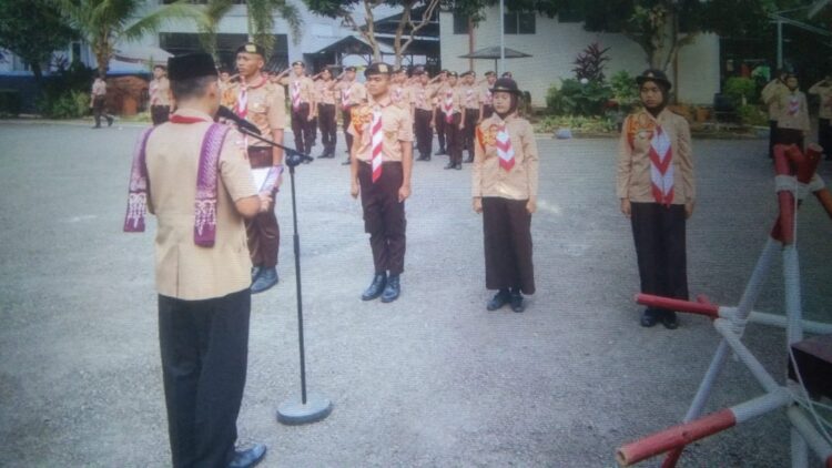 SMK Jateng Pati, Lantik Penegak Bantara & Laksana Baik Putra Maupun Putri