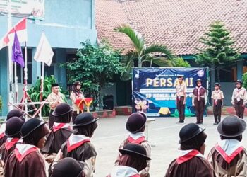 150 Orang Pramuka SDN Nambo 01 Klapanunggal Kab. Bogor Ikuti Persami