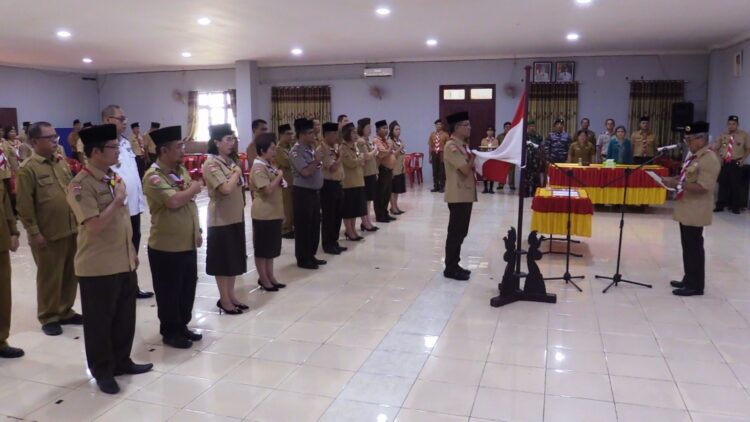 Jajaran Mabi, Pengurus, dan LPK Gerakan Pramuka Nias Pergantian Antar Waktu Masa Bakti 2018-2023 Dilantik