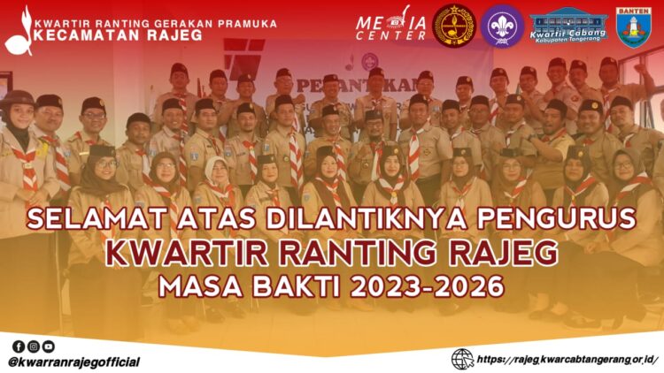 Pengurus Kwarran Rajeg Masa Bakti 2023-2026 Resmi Dilantik