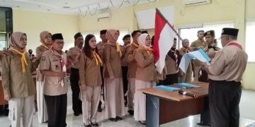 Pengurus Saka POM Tingkat Cabang  Masa Bakti 2019-2024 Dilantik, Ini Harapan Ketua Kwarcab Inhu