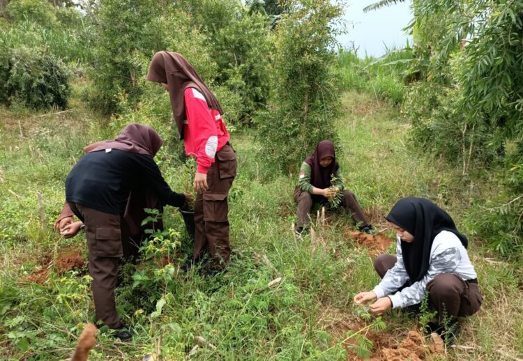 Saka Wanabakti Grobogan Gelar Penanaman Bersama Perhutani
