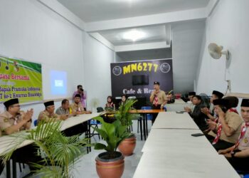 Kwarran Binawidya Gelar Peringatan Hari Bapak Pramuka Indonesia