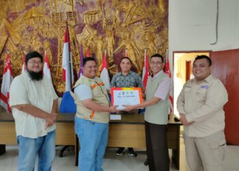 Pramuka Peduli Kwarcab Rokan Hulu Serahkan Donasi Serasan Natuna ke Kwarda Riau