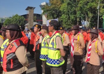 Kwarcab Banyumas Dirikan 13 Posko Aksi Pramuka Peduli Karya Bakti Lebaran 2023