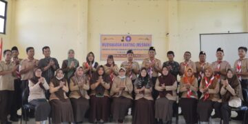 Kak Ibrahim Terpilih sebagai Ketua Kwarran Kuala Cenaku Masa Bakti 2023-2026