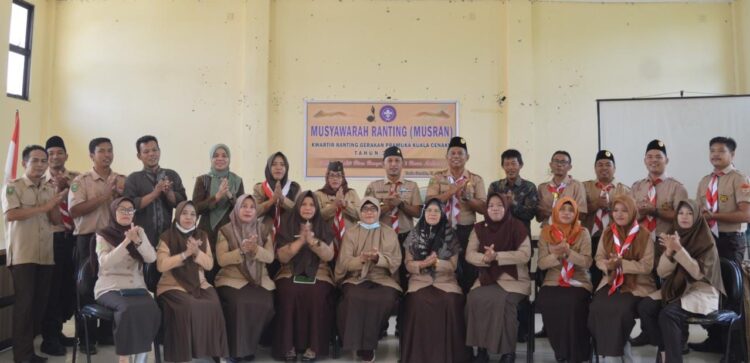 Kak Ibrahim Terpilih sebagai Ketua Kwarran Kuala Cenaku Masa Bakti 2023-2026