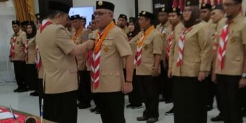 Ketua Kwarnas Lantik Gubernur Gorontalo Menjadi Kamabida
