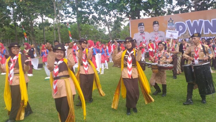 Musik Kentongan UIN SAIZU Purwokerto Ramaikan PWN PTK Gorontalo