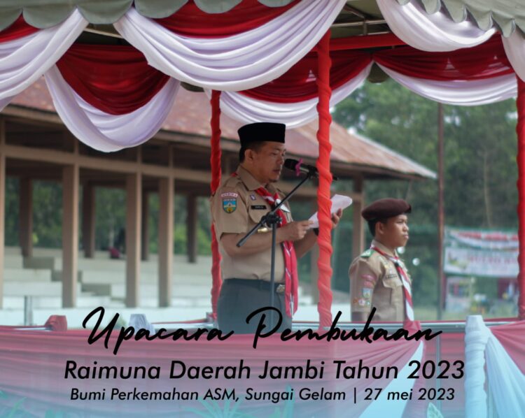Gubernur Jambi Buka Raimuna Daerah Tahun 2023