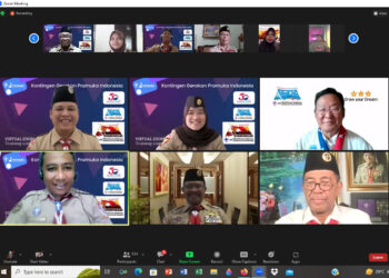 Kwarnas Gelar Pemusatan Latihan Virtual Jambore Duni