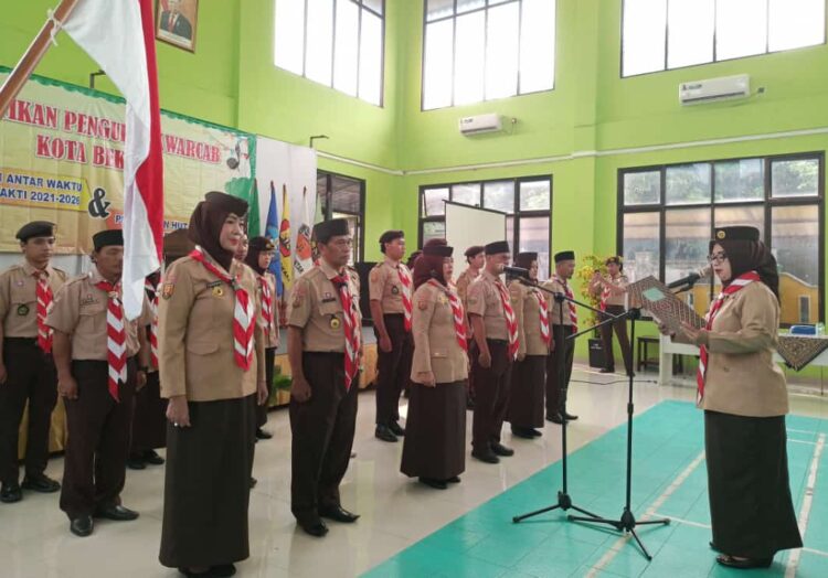 Ketua Kwarcab Kota Bekasi Lantik Pengurus Pergantian Antar Waktu