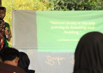 Peserta Raicab Sleman 2023 Disadarkan Peluang Aksi Iklim oleh Pramuka pada Sesi dan Stan Climate Hero