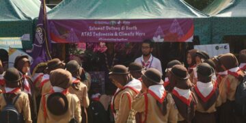 Peserta Raicab Sleman 2023 Disadarkan Peluang Aksi Iklim oleh Pramuka pada Sesi dan Stan Climate Hero