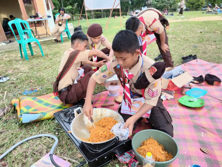 Hari Kedua LT-IV Kwarda Riau, Peserta Suguhkan Kuliner Nusantara