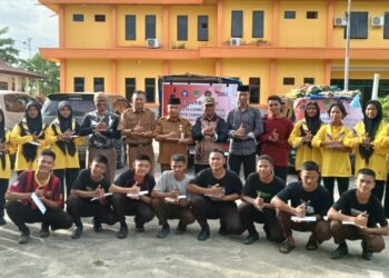 Ketua Kwarcab Rohul Lepas Kontingen LT IV Kwarda Riau