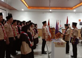 Kwarda Aceh Lantik Mabi dan Pimpinan Rintisan Saka POM