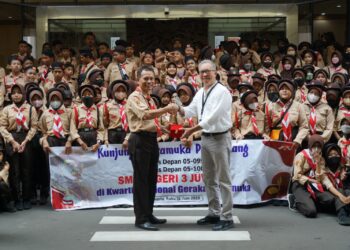Kwarnas Terima Kunjungan Edukasi Gudep Pangkalan SMPN 3, Pati, Jawa Tengah