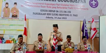 Ketua Kwartir Ranting Cakung Membuka Mugus