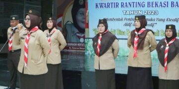 Kwarran Bekasi Barat Kota Bekasi Gelar Gelang Ajar Pembina Pramuka 2023