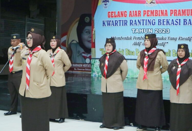 Kwarran Bekasi Barat Kota Bekasi Gelar Gelang Ajar Pembina Pramuka 2023