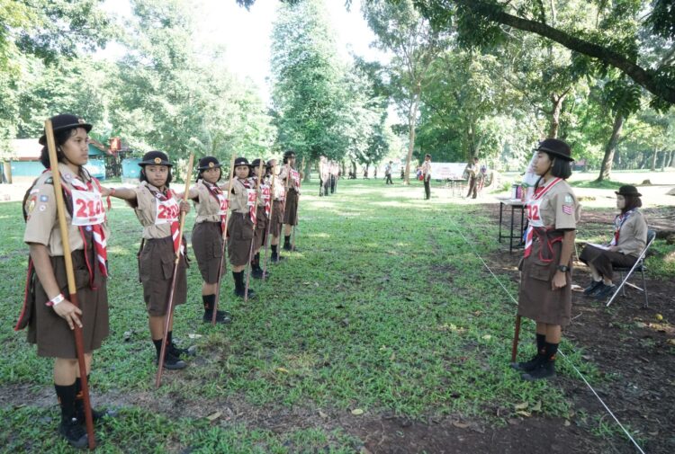 Lomba Senam Pramuka dan Baris Berbaris Tongkat di LT-V