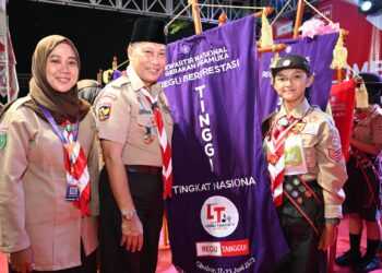 Regu Flaminggo (Putra) dan Regu Kamboja (Putri) Terbaik di LT-V Tahun 2023