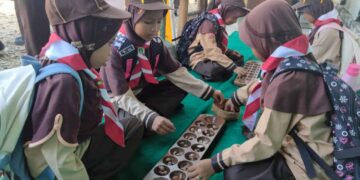 Pramuka Siaga Kwarran Banyumas Dikenalkan Tempat Bersejarah dan Permainan Tradisional