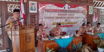 Evaluasi Kinerja Organisasi, Kwarran Ajibarang Ikuti Lomba Penilaian Kewartir Ranting Tergiat