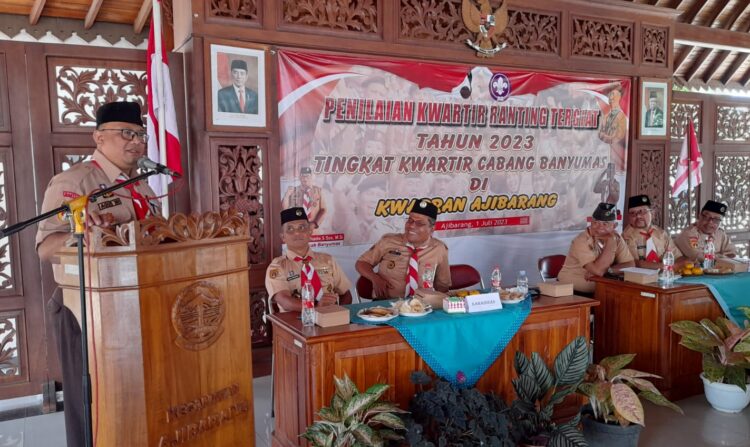 Evaluasi Kinerja Organisasi, Kwarran Ajibarang Ikuti Lomba Penilaian Kewartir Ranting Tergiat