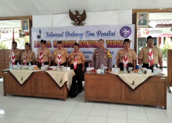 Kwarran Karanglewas Sambut Tim Penilai Kwarran Tergiat